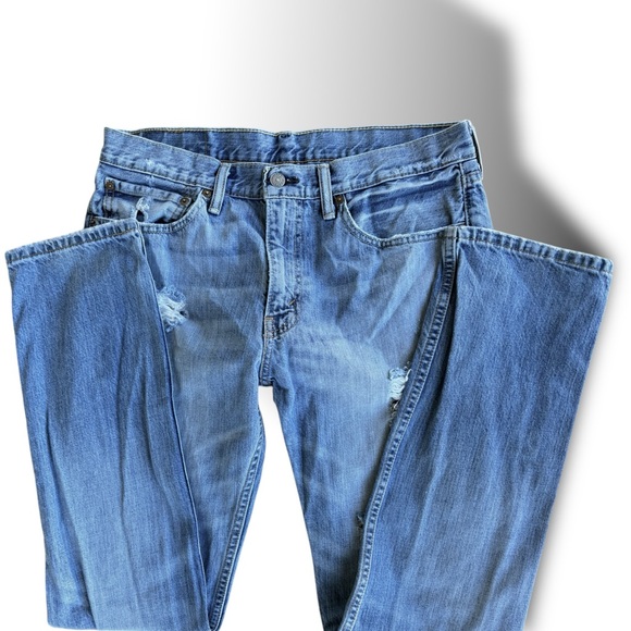 LEVIS 511  DISTRESSED JEANS 34 X 32 - Picture 2 of 4